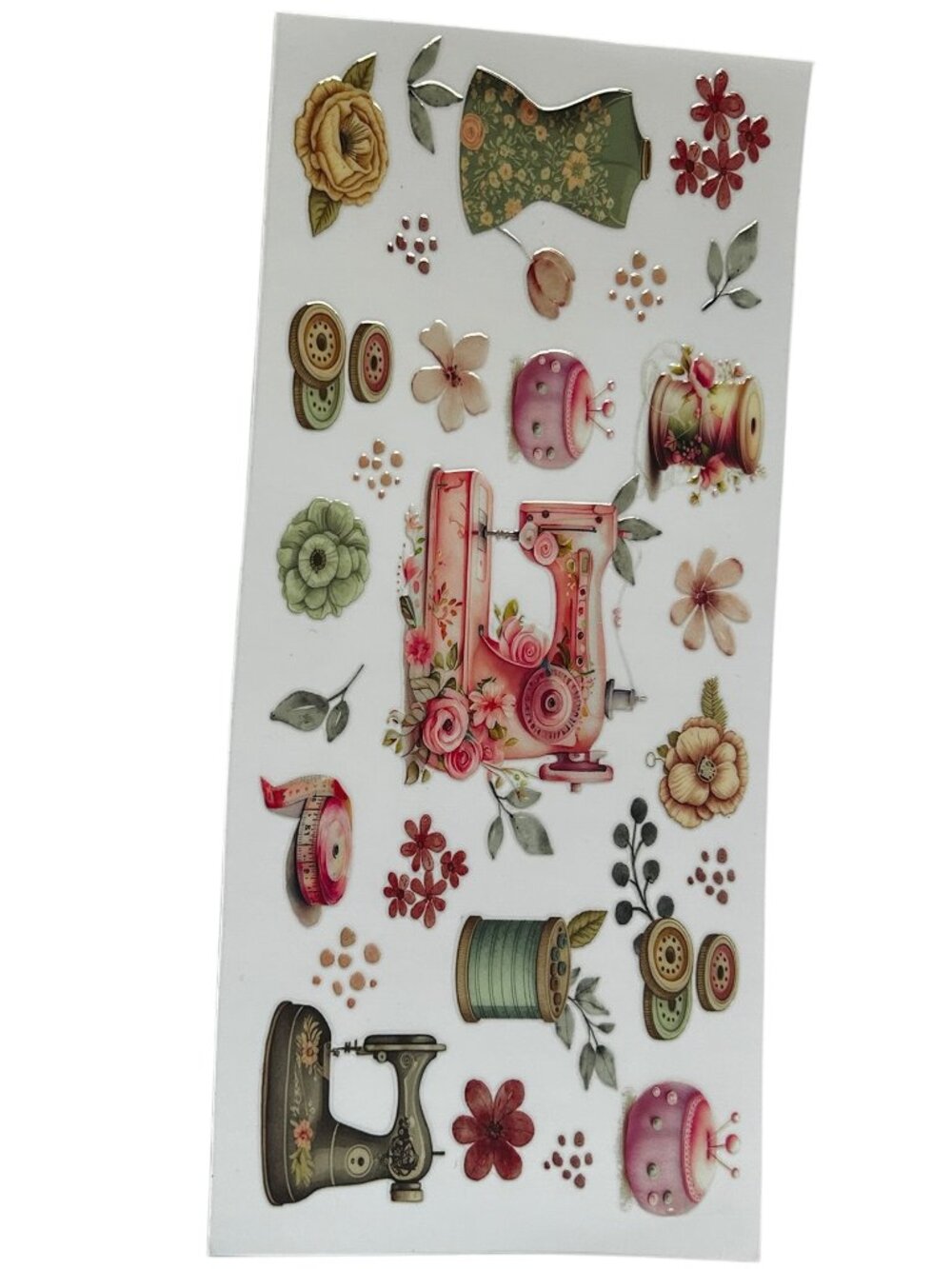 Sewing & Craft Floral Cup Wrap | Vintage Sewing Machine Tumbler Wrap | Add On